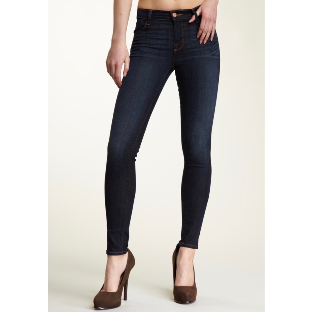 J Brand Mid Rise Super Skinny Jeans